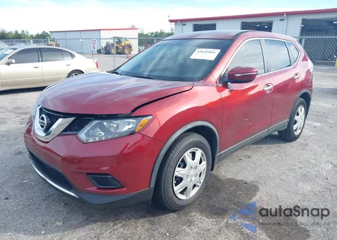 2015 Nissan Rogue S from USA, damaged, VIN KNMAT2MT5FP574198